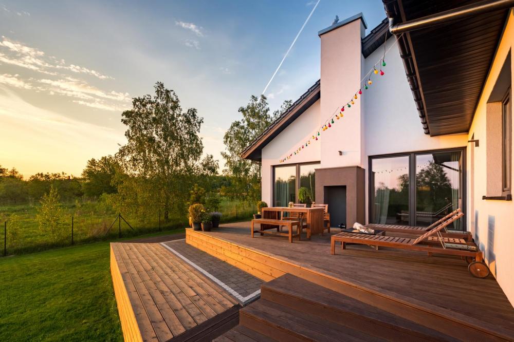 maison au soleil