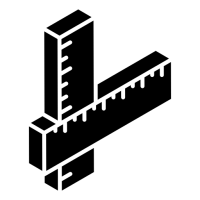 pictogramme de deux règles