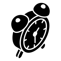 pictogramme d'une horloge